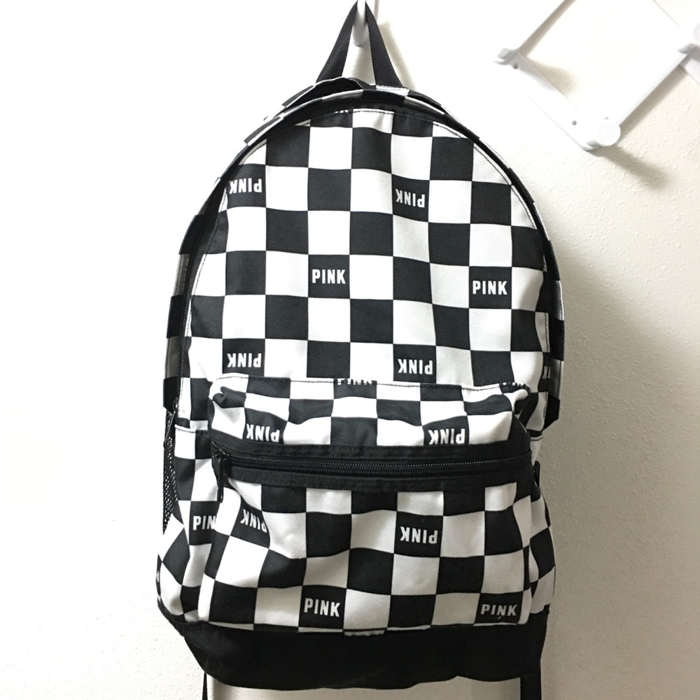 NEW Victoria’s Secret PINK Checker Backpack RARE - Picture 14 of 16